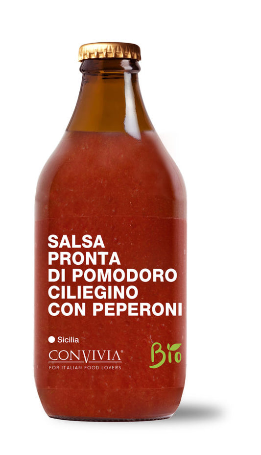 Salsa pronta di pomodoro Ciliegino con Peperoni - 330g